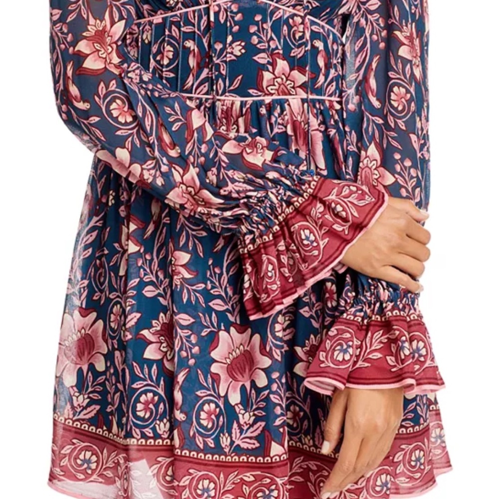 FARM Rio Ainika Floral Long Sleeve Dress (NWT) - Picture 5 of 6